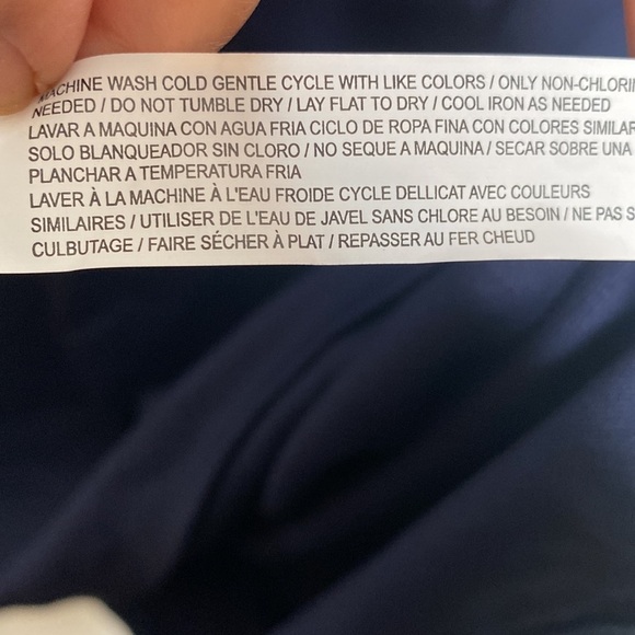 Eloquii Women's Blue Cold Shoulder Formal Flowy Midi Dress Stretch size 20 - Picture 12 of 12